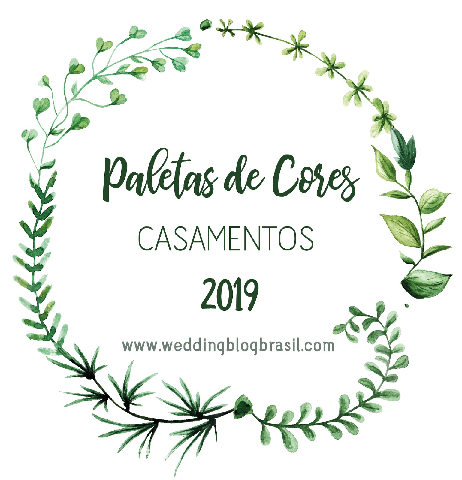 10 Paletas de cores: Casamentos 2019